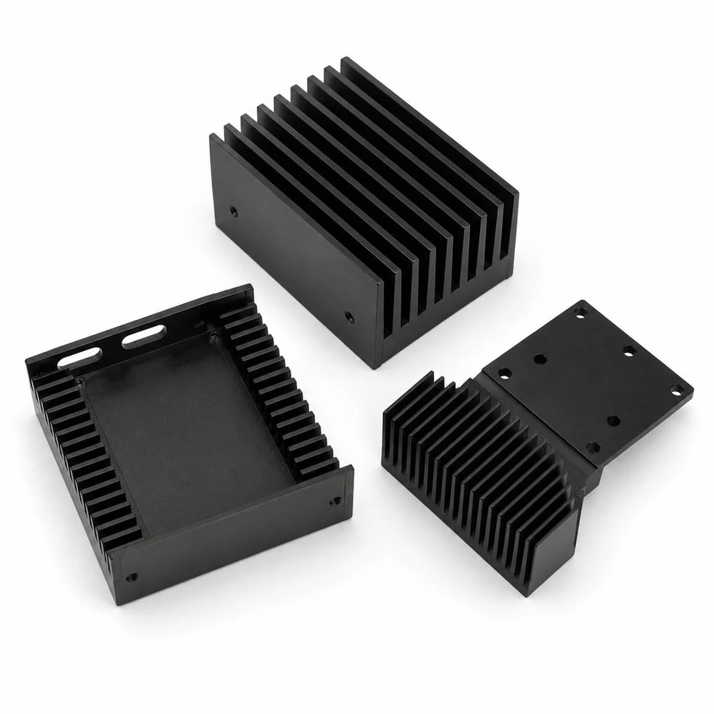 ID METAL CNC 히트싱크 알루미늄 아노다이징 방열 하우징