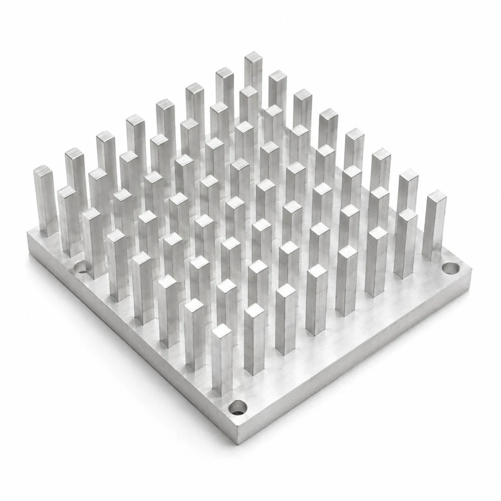 ID METAL CNC 히트싱크 핀 배열 알루미늄 방열판
